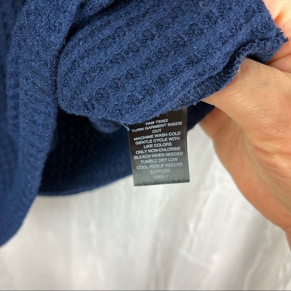 St. John's Bay waffle weave long sleeve pullover top Size M - Picture 5 of 8